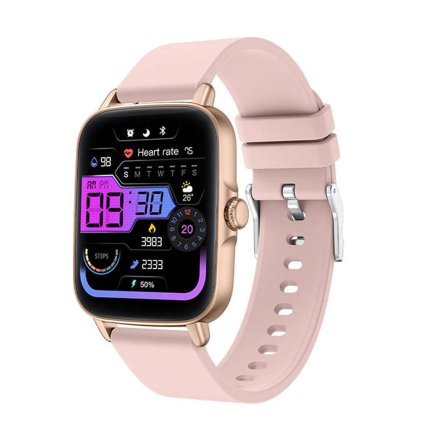 Smartwatch Colmi P28 różowozłoty z ciśnieniomierzem pulsometrem pulsoksymetrem