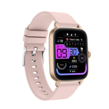 Smartwatch Colmi P28 różowozłoty z ciśnieniomierzem pulsometrem pulsoksymetrem