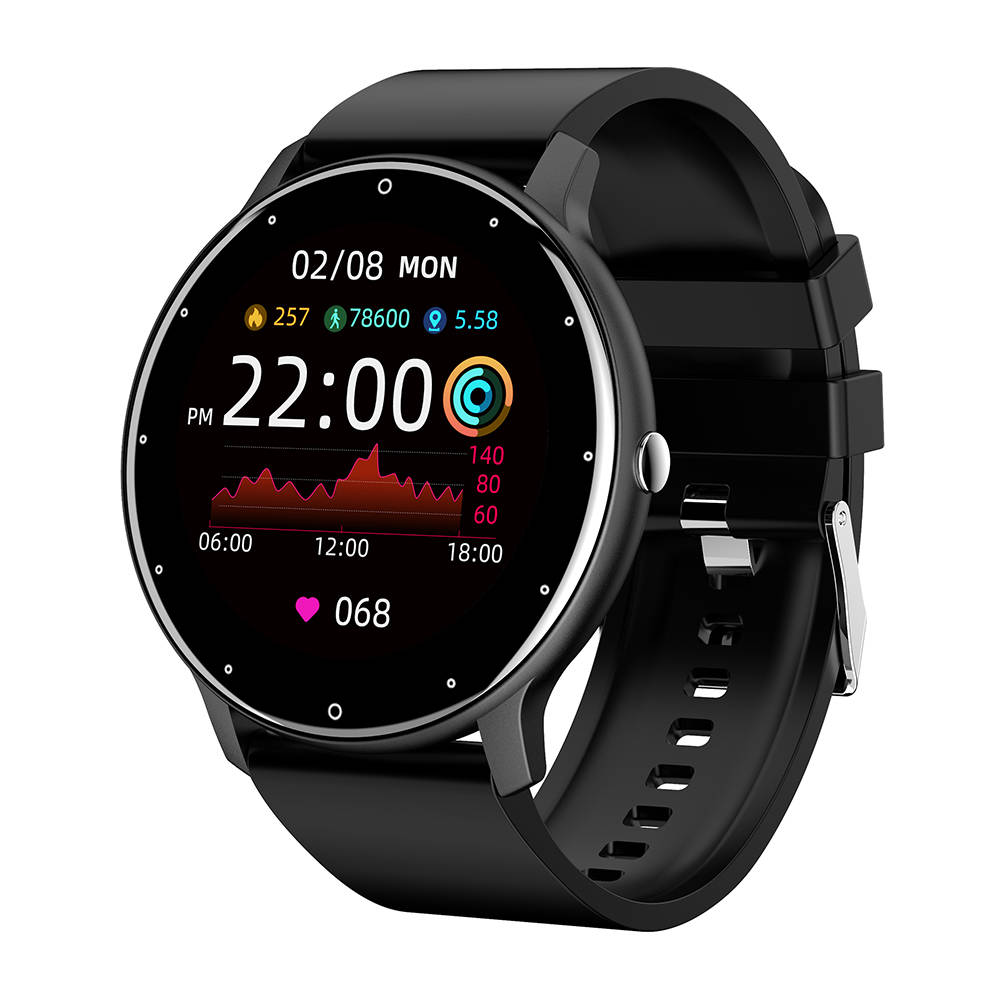 Smartwatch Colmi ZL02 czarny z ciśnieniomierzem pulsometrem