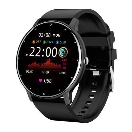 Smartwatch Colmi ZL02 czarny z ciśnieniomierzem pulsometrem pulsoksymetrem