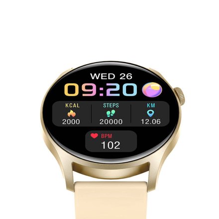 Smartwatch Colmi SKY 8 złoty z ciśnieniomierzem