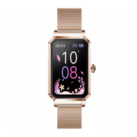 Elegancki damski smartwatch różowozłoty Rubicon RNCE86 SMARUB144