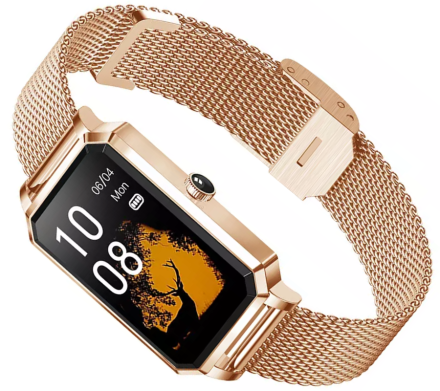 Elegancki damski smartwatch różowozłoty Rubicon RNCE86 SMARUB144
