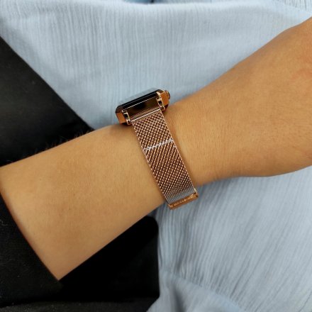 Elegancki damski smartwatch różowozłoty Rubicon RNCE86 SMARUB144