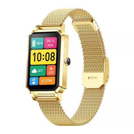 Elegancki damski smartwatch złoty Rubicon RNCE86 SMARUB145