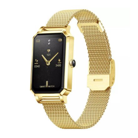 Elegancki damski smartwatch złoty Rubicon RNCE86 SMARUB145
