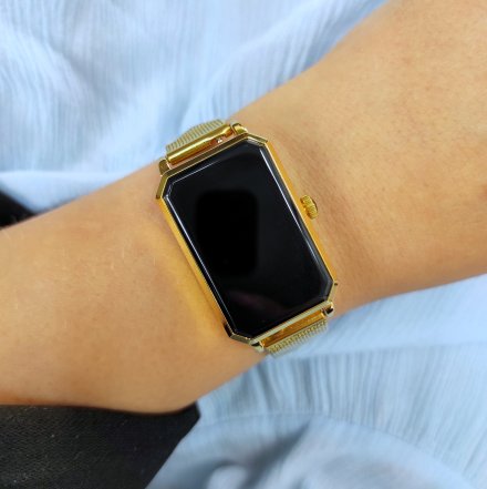 Elegancki damski smartwatch złoty Rubicon RNCE86 SMARUB145