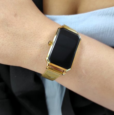 Elegancki damski smartwatch złoty Rubicon RNCE86 SMARUB145