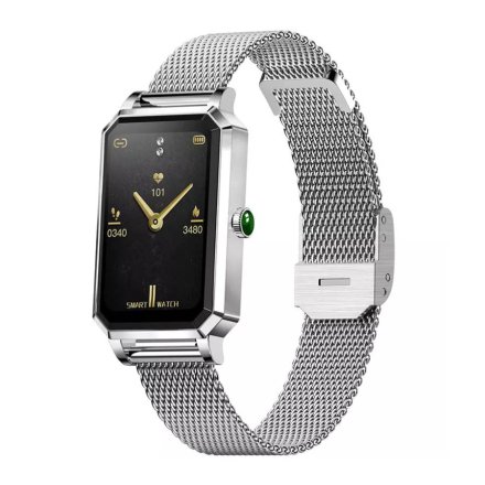 Elegancki damski smartwatch srebrny Rubicon RNCE86 SMARUB146