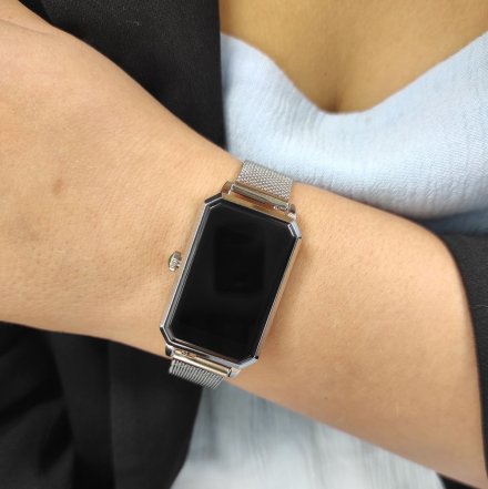 Elegancki damski smartwatch srebrny Rubicon RNCE86 SMARUB146