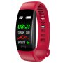 Czerwona opaska smartband Rubicon RNCE80 smartwatch z ciśnieniomierzem SMARUB118