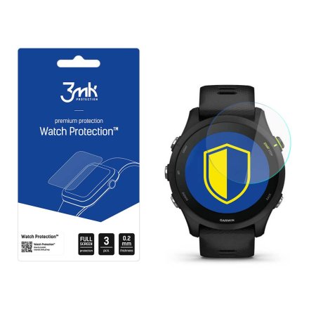 Garmin Forerunner 255 Szkło ochronne 3 szt - 3mk Watch Protection FlexibleGlass Lite