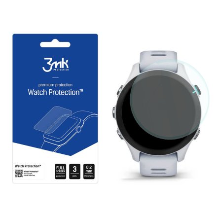 Garmin Forerunner 255s Music Szkło ochronne 3 szt - 3mk Watch Protection FlexibleGlass Lite