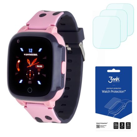Smartwatch Garett Kids Spark różowy + 3 szkła na ekran 5903246286854