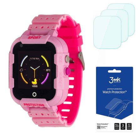 Smartwatch Garett Kids Star różowy + 3 szkła na ekran 5903246286786