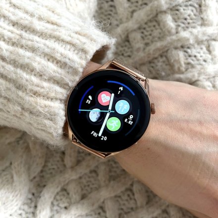 Smartwatch Garett Lady Elegance złoty + 3 szkła na ekran ZESTAW 5904238483763