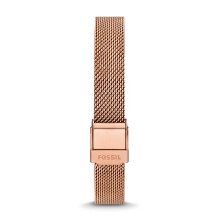 Różowy pasek bransoletka mesh Fossil 12 mm Smartwatch FTW7039