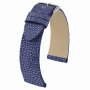 Granatowy pasek skórzany 14 mm HIRSCH Galuchat z płaszczki 01955150-2-14