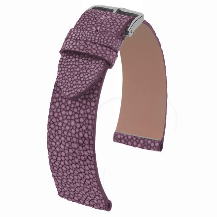 Fioletowy pasek skórzany 18 mm HIRSCH Galuchat z płaszczki 01955020-2-18
