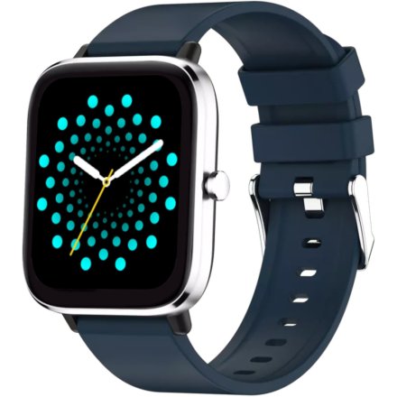 Granatowy smartwatch  z funkcją rozmów Rubicon RNCE79 SMARUB122