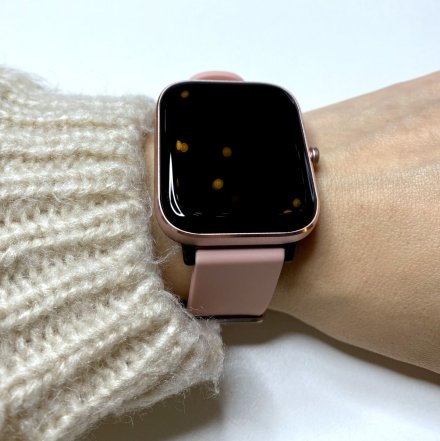 Różowy smartwatch Rubicon z funkcją rozmów RNCE79 SMARUB120