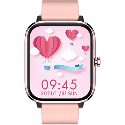 Różowy smartwatch damski Rubicon RNCE79 SMARUB120