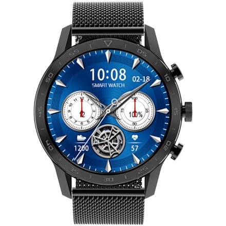 Czarny smartwatch męski Rubicon RNCE84 SMARUB140