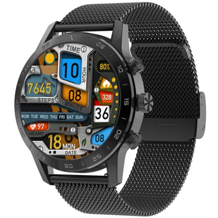 Smartwatch z funkcją rozmowy Ciśnienie Puls Sport Szary Rubicon RNCE84 SMARUB140
