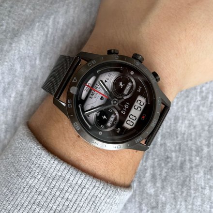 Smartwatch z funkcją rozmowy Ciśnienie Puls Sport Szary Rubicon RNCE84 SMARUB140