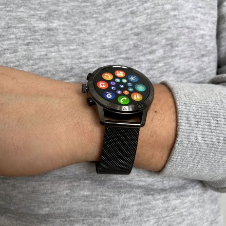 Smartwatch z funkcją rozmowy Ciśnienie Puls Sport Szary Rubicon RNCE84 SMARUB140