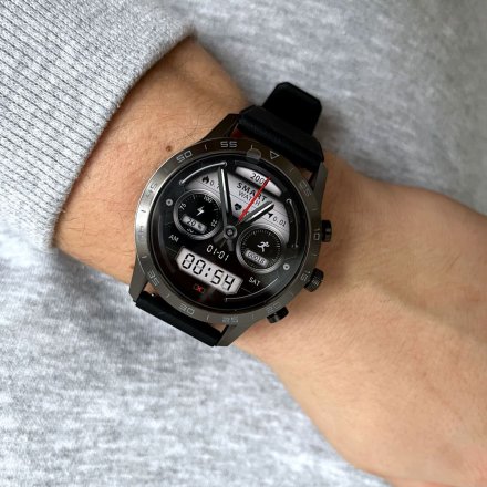 Smartwatch z funkcją rozmowy Ciśnienie Puls Sport Szary Rubicon RNCE84 SMARUB140