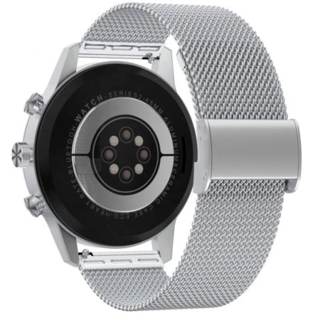 Srebrny smartwatch męski Rubicon RNCE84 SMARUB141