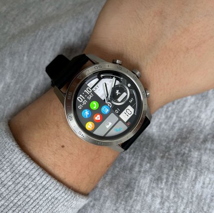 Smartwatch z funkcją rozmowy Ciśnienie Puls Sport Srebrny RNCE84 SMARUB141