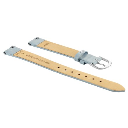 Bisset Pasek skórzany do zegarka BISSET BS212 14/12 BABY BLUE uniwersalny