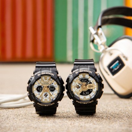 Zegarek Casio GMA-S110GB-1A Czarno-złoty G-Shock
