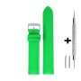 Zielony pasek 18 mm skórzany DILOY 302.18.11 + GRATIS dwa teleskopy i narzędzie