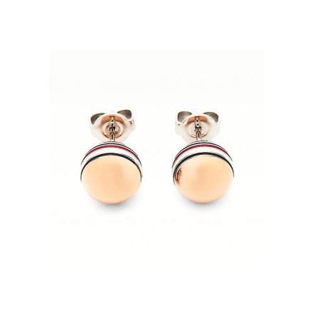 Różowozłote kolczyki kule Tommy Hilfiger 2780519