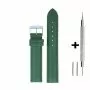 Zielony pasek 24 mm skórzany DILOY 302.24.27 + GRATIS dwa teleskopy i narzędzie