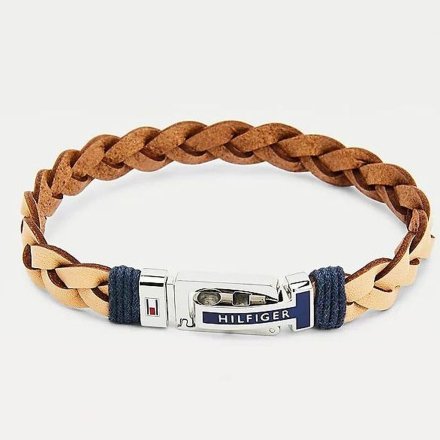 Brązowa pleciona bransoletka Tommy Hilfiger 2790310