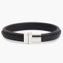 Czarna skórzana bransoletka męska Tommy Hilfiger 2790375