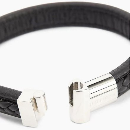 Czarna skórzana bransoletka męska Tommy Hilfiger 2790375