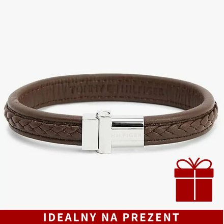 Brązowa skórzana bransoletka męska Tommy Hilfiger 2790376