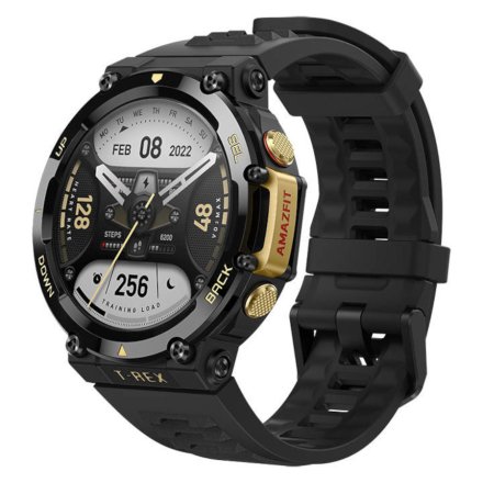 Amazfit wojskowy smartwatch T-Rex 2 czarny Astro Black & Gold smartwatch Huami W2170OV8N