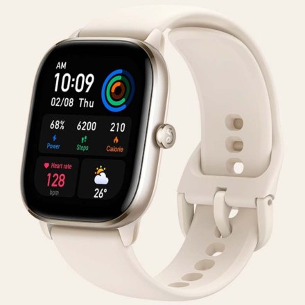 Amazfit GTS 4 mini biały Moonlight White smartwatch W2176OV8N
