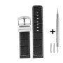 Czarny pasek 18 mm skórzany DILOY 340.18.22.1 + GRATIS dwa teleskopy i narzędzie