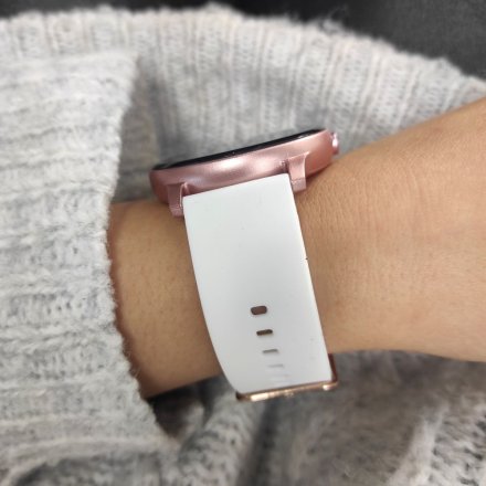 Tani smartwatch Pacific 25-11 Biały Kroki Kalorie Puls Ciśnienie Tlen