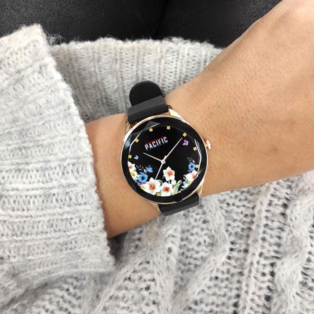 Smartwatch Pacific 27-9 Czarny Kroki Kalorie Sport Puls Ciśnienie Tlen 