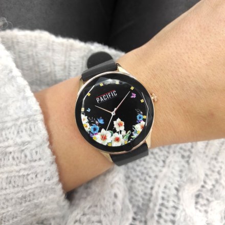 Smartwatch Pacific 27-9 Czarny Kroki Kalorie Sport Puls Ciśnienie Tlen 