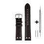 Czarny pasek 24 mm skórzany DILOY 381.24.01 + GRATIS dwa teleskopy i narzędzie