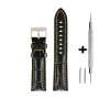 Czarny pasek 24 mm skórzany DILOY 395.24.55 + GRATIS dwa teleskopy i narzędzie